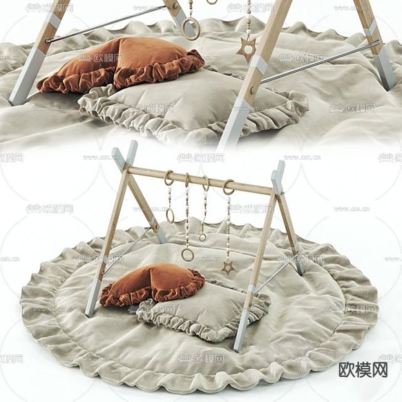 北欧简约创意儿童玩具免费3d模型下载