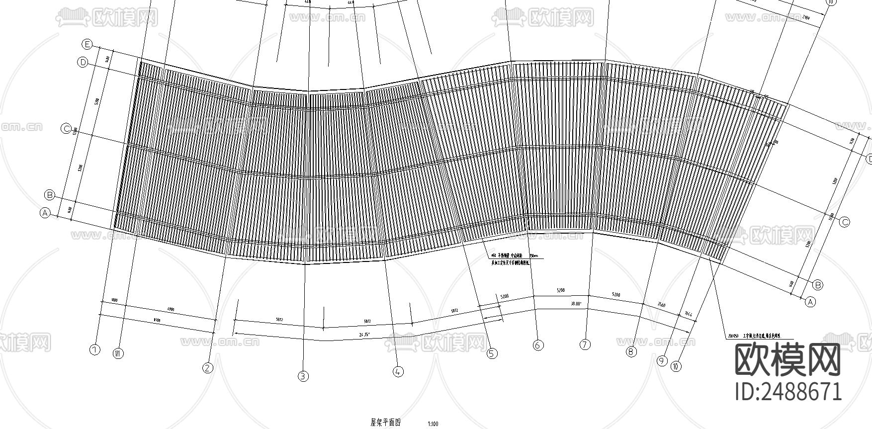 会所建筑CAD施工图下载（渲染图2）