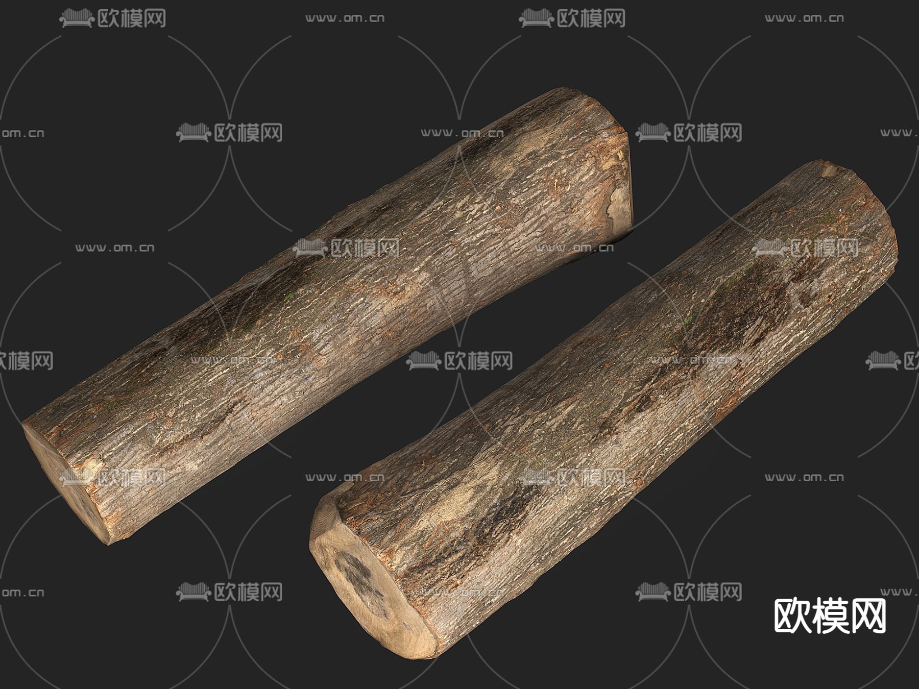 旧木头 枯树干 木棍3d模型下载