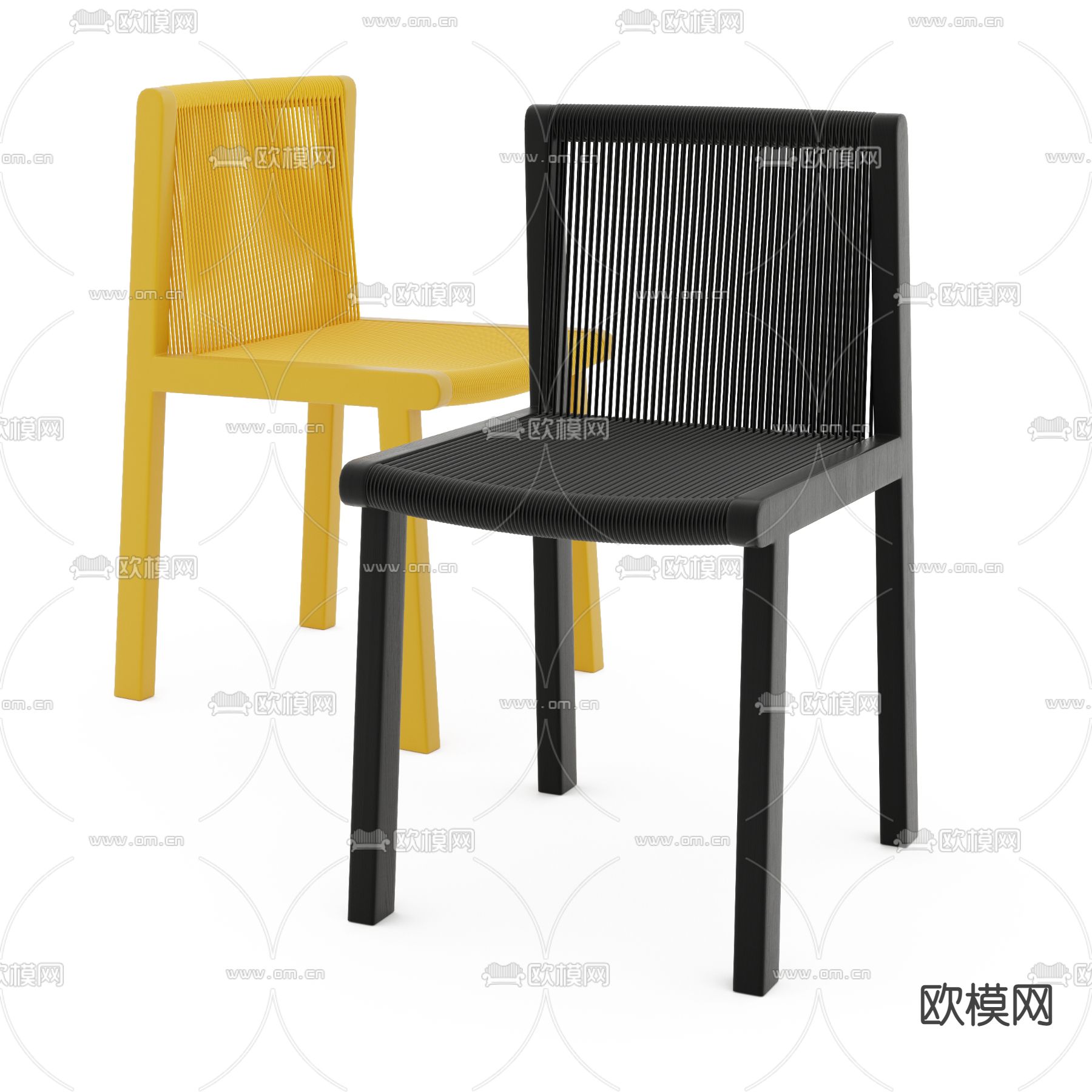 mattiazzi 单椅3d模型下载（渲染图1）