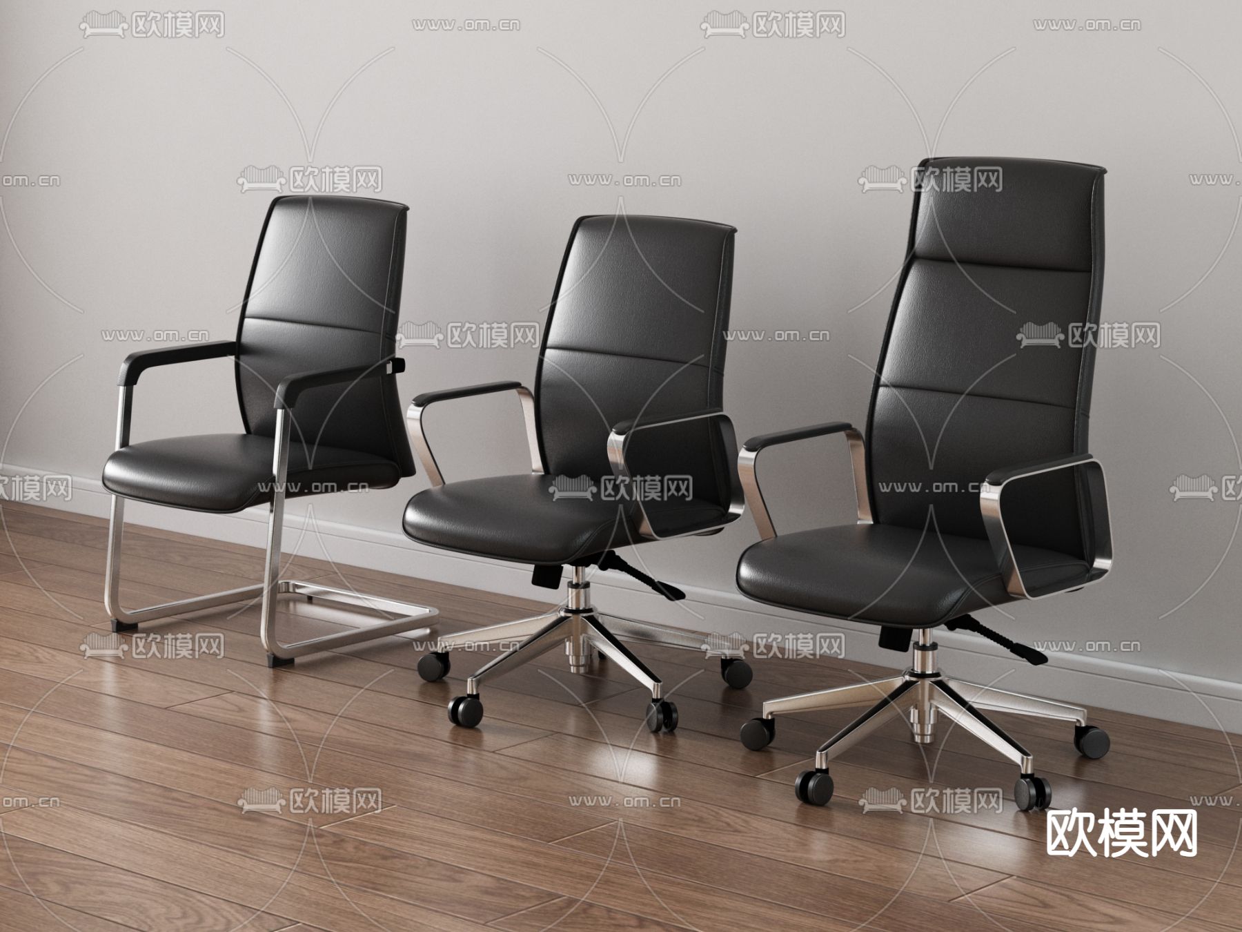 办公椅 大班椅 职员椅 会议椅 班前椅3d模型下载