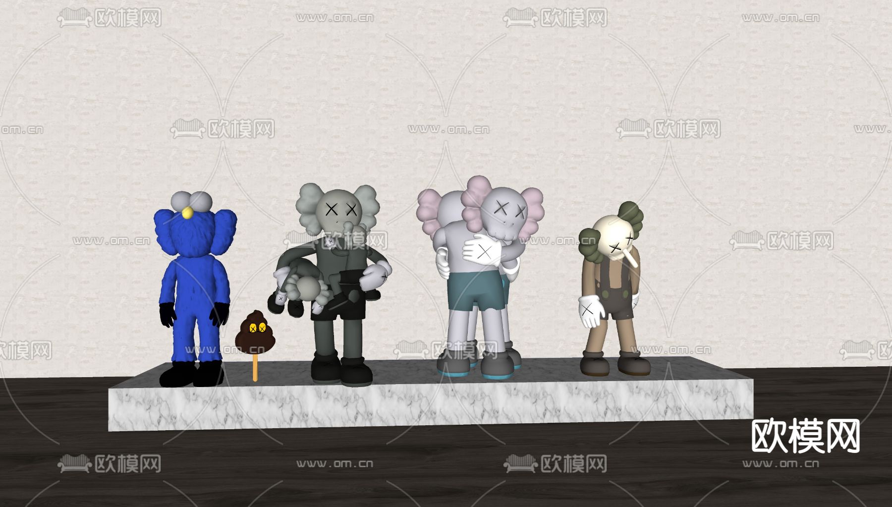 现代KWAS公仔 手办玩偶su模型下载（渲染图2）