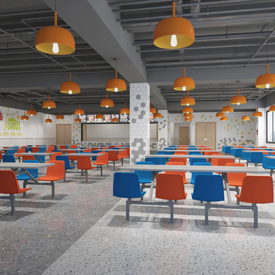  工业风食堂su模型 