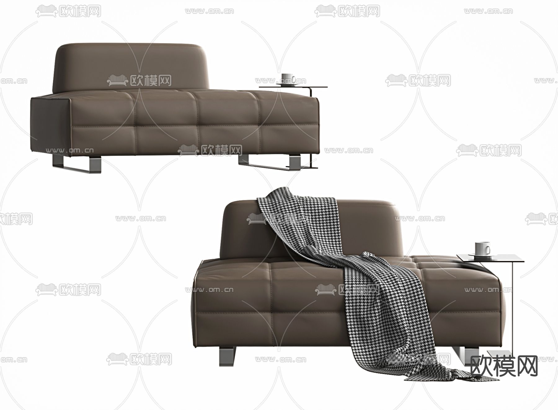 现代休闲沙发3d模型下载