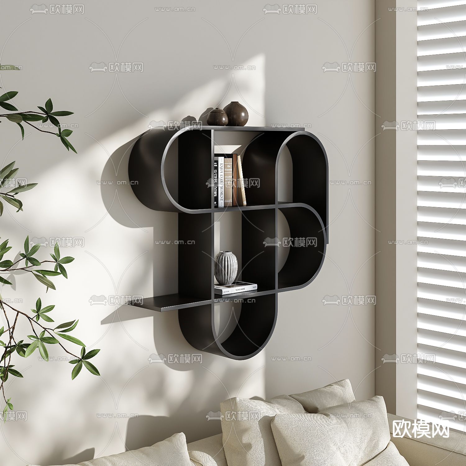 壁挂置物架 吊柜 壁柜3d模型下载