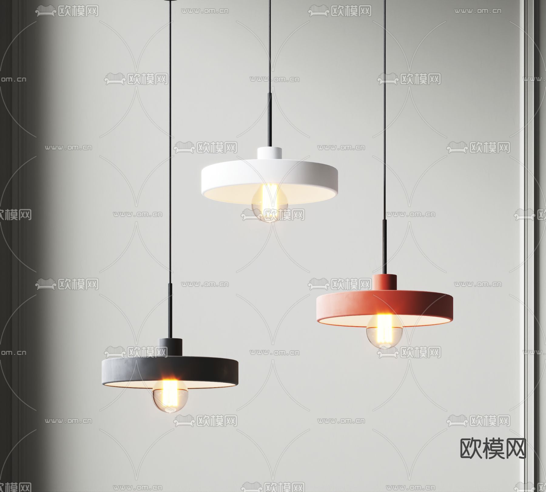 艺术吊灯3d模型下载