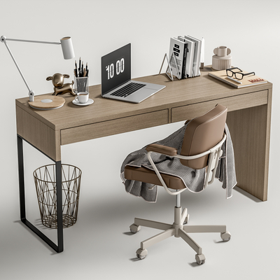 现代书桌椅su模型