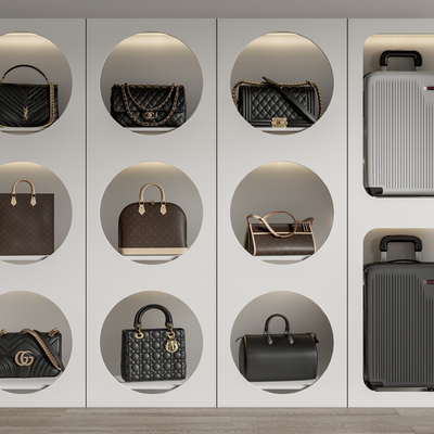  箱包 包包 行李箱su模型 