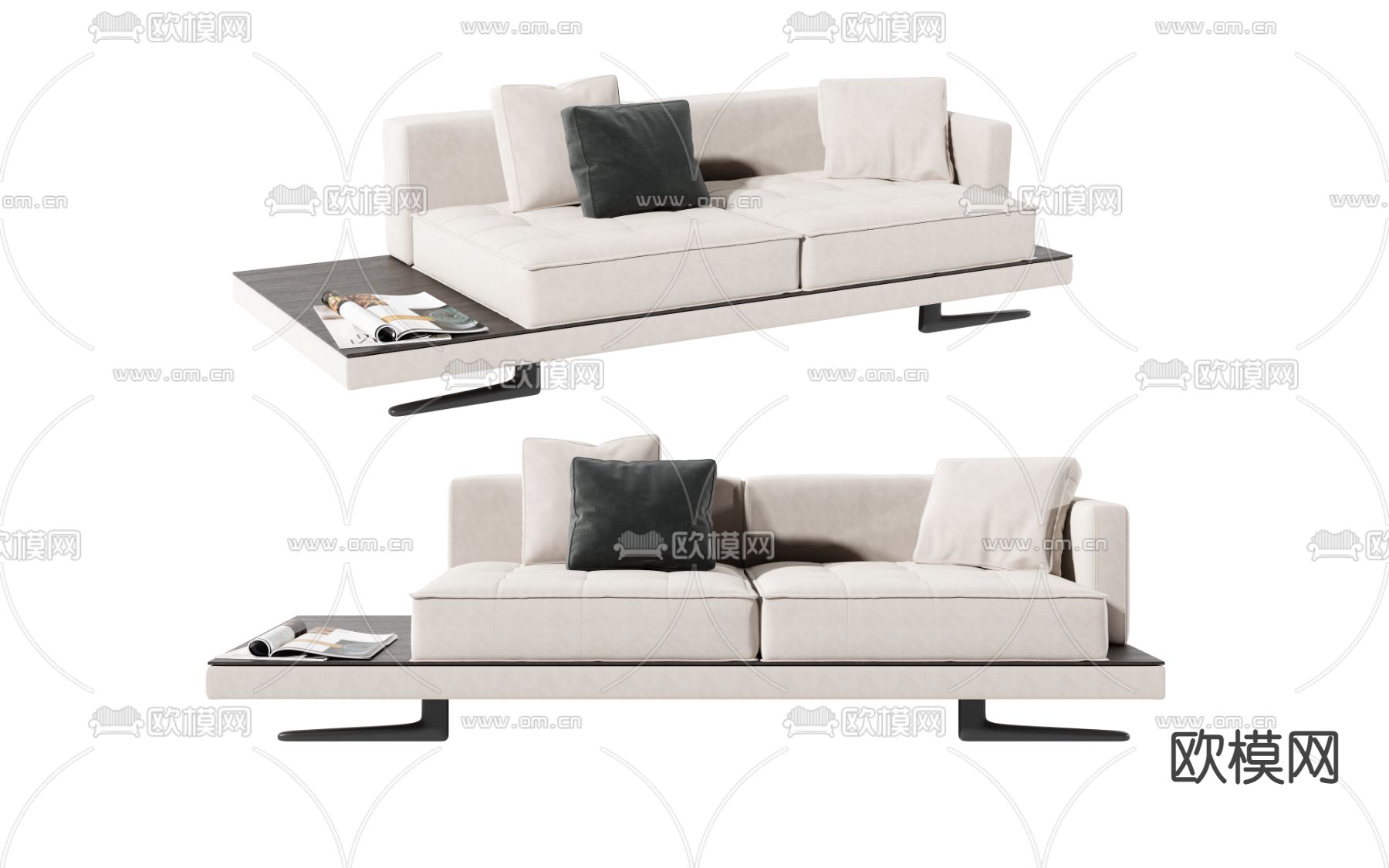 Minotti 双人沙发3d模型下载