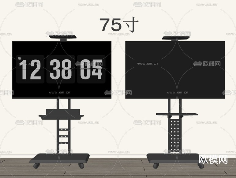 支架电视 电视机su模型下载_ID16154481_sketchup模型下载-欧模网