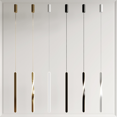 小吊灯 长条吊灯su模型