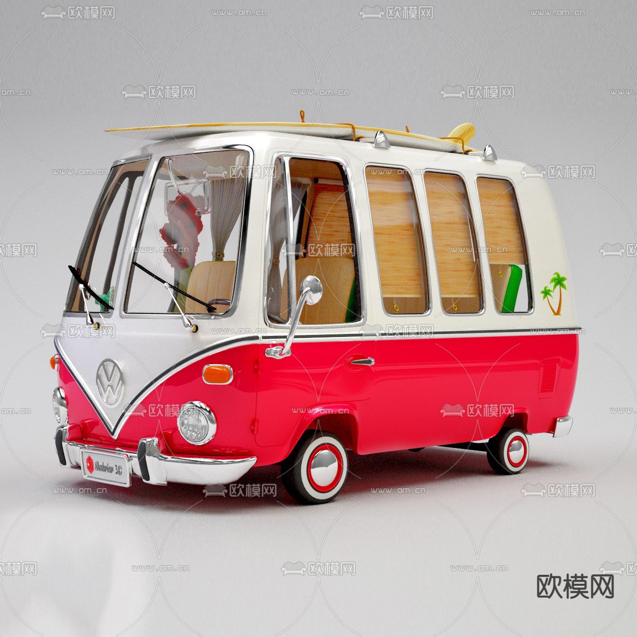 现代创意小汽车免费3d模型下载