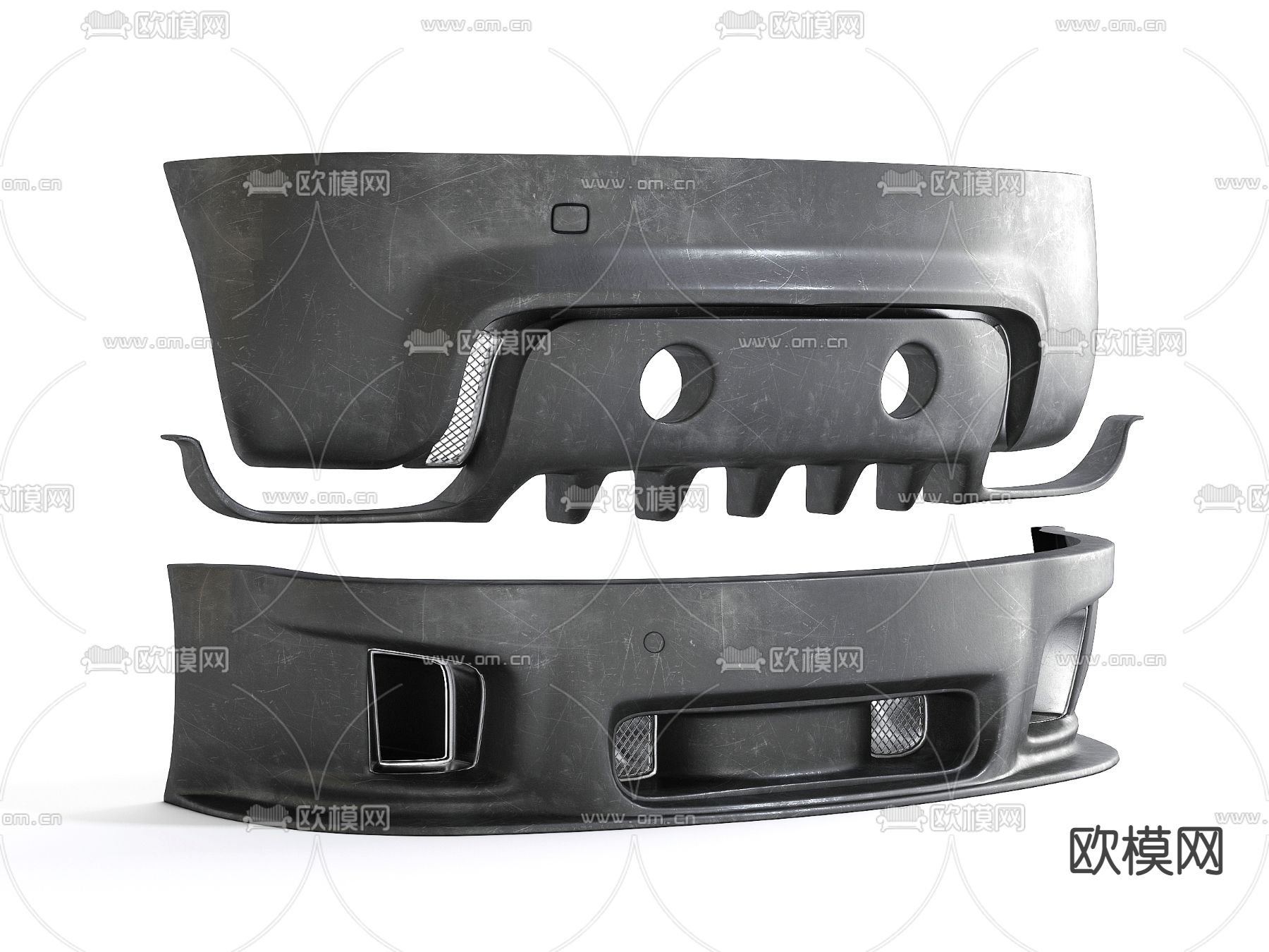 保护杠 车辆部件 防撞梁3d模型下载