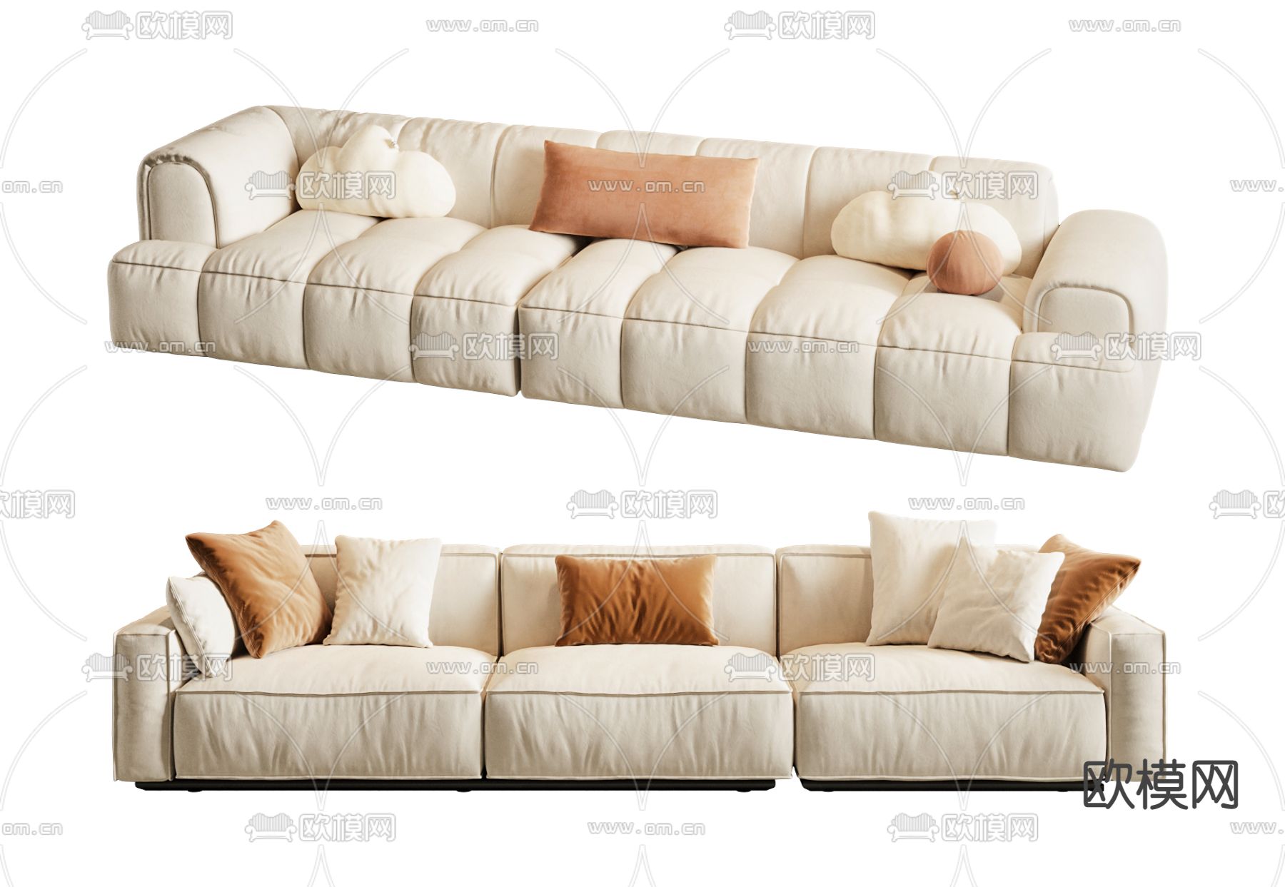 Poliform 多人沙发 软体沙发3d模型下载