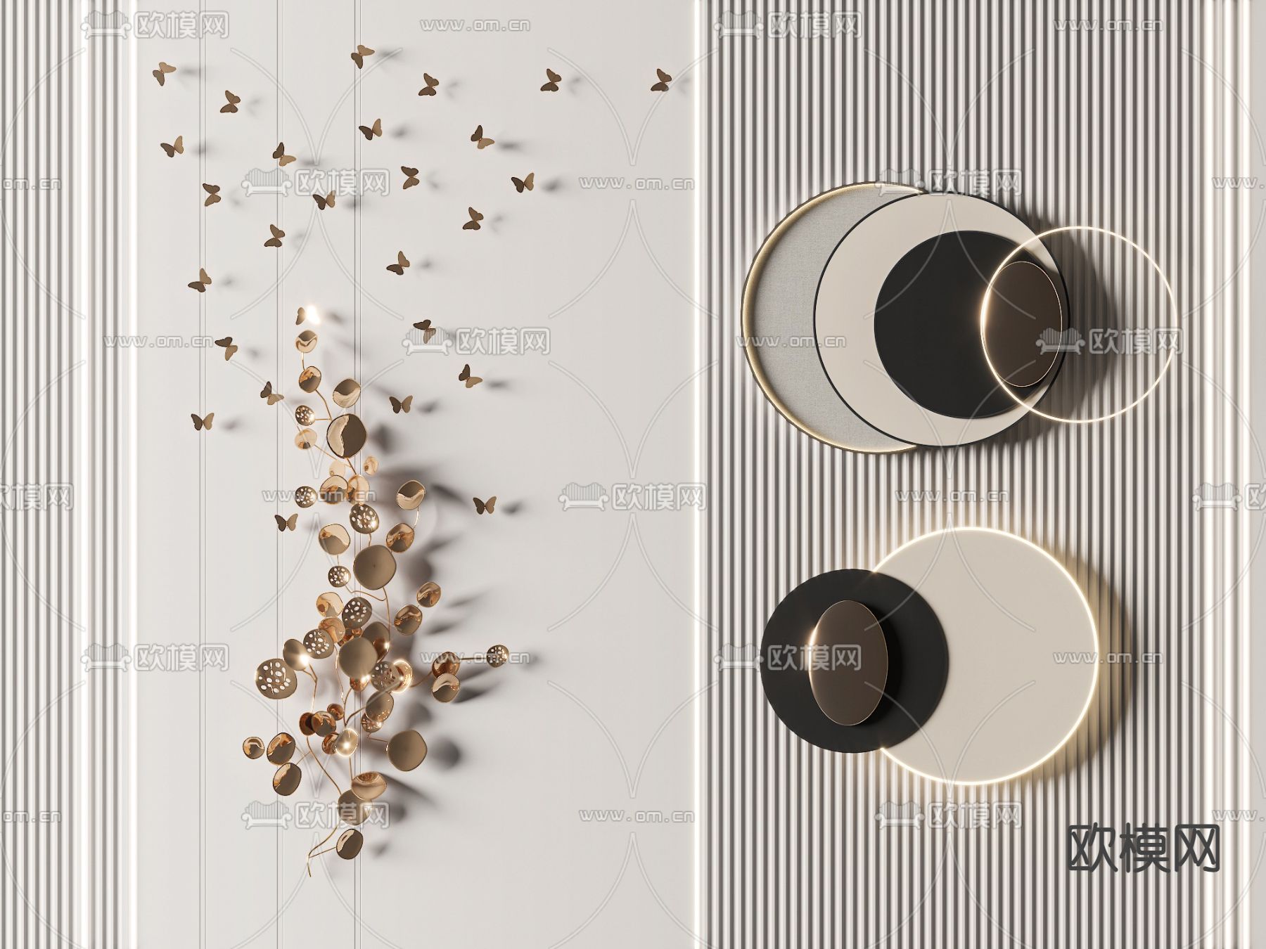 立体墙饰 挂件3d模型下载