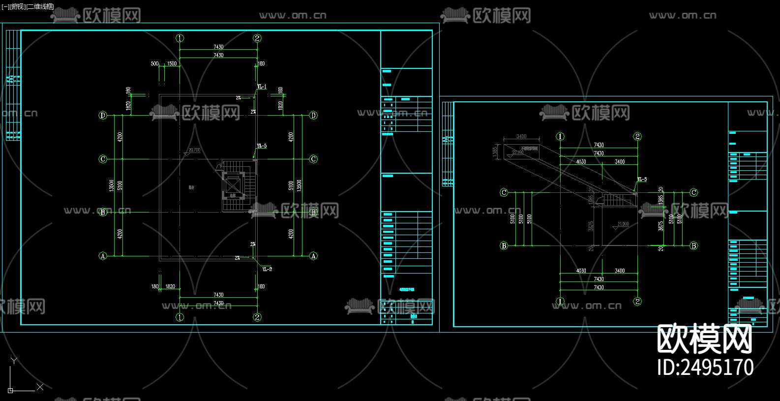 住宅给排水CAD施工图下载（渲染图7）