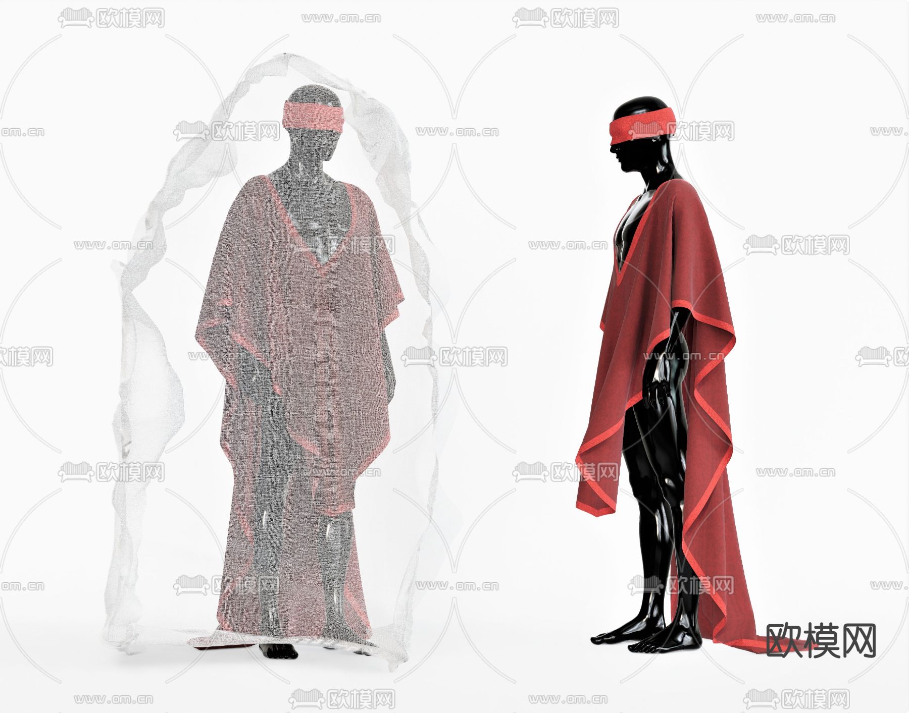 人物 男人 和尚su模型下载（渲染图1）