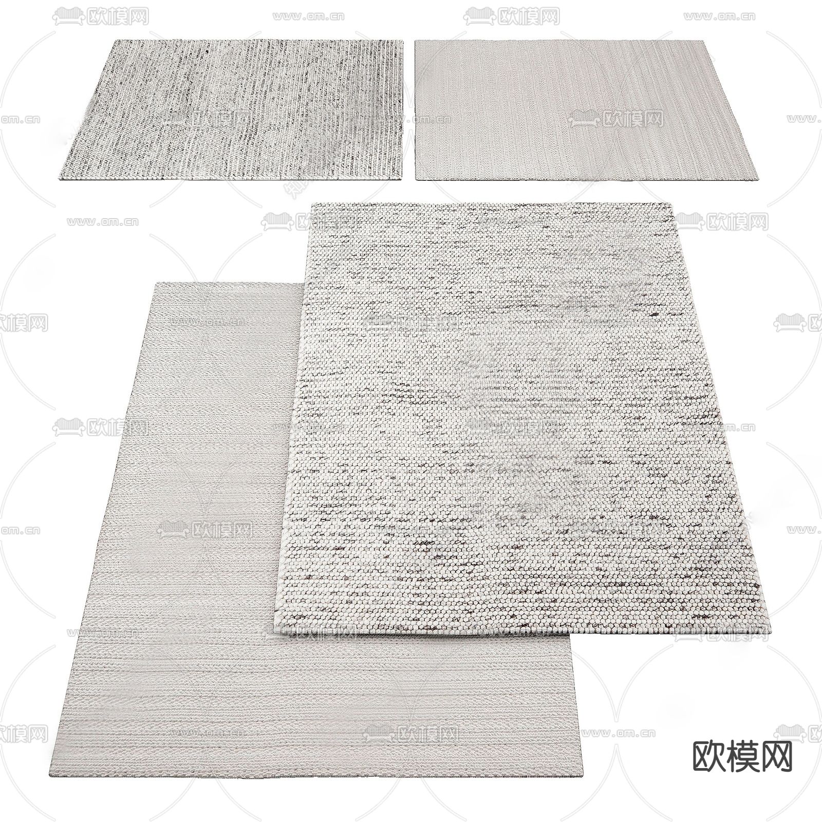 现代地毯su模型下载（渲染图1）