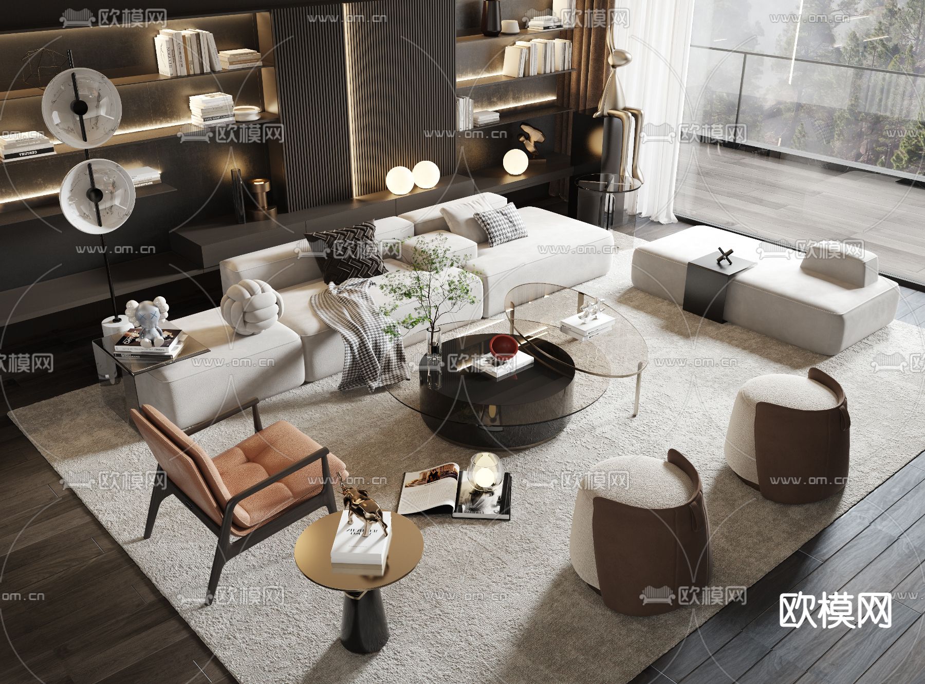 Minotti 组合沙发3d模型