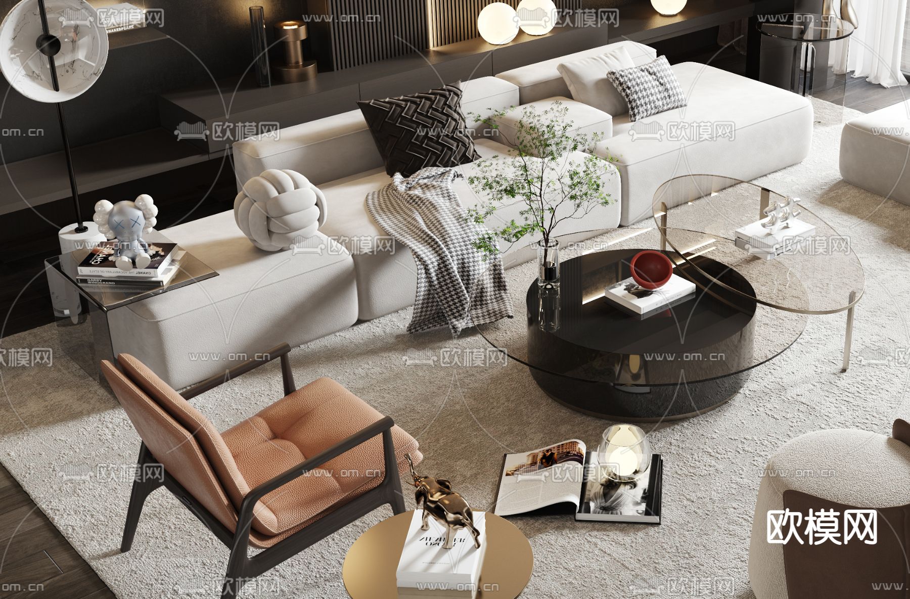 Minotti 组合沙发3d模型