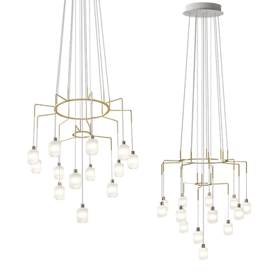 Prandina 金属吊灯 灯泡吊灯su模型