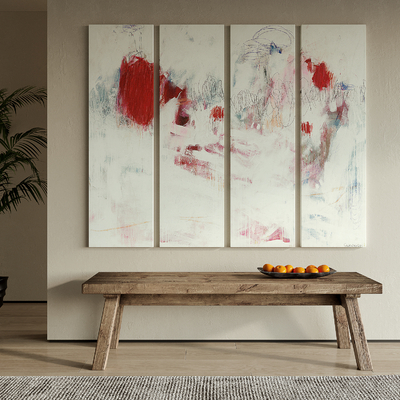 侘寂风装饰画 抽象画 挂画su模型