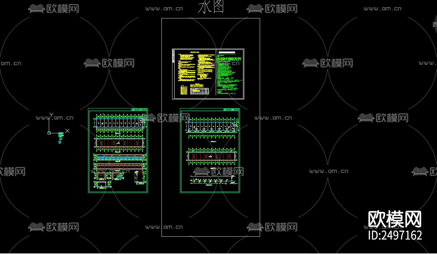 玫瑰丽都沿街商业给排水cad施工图下载（渲染图1）