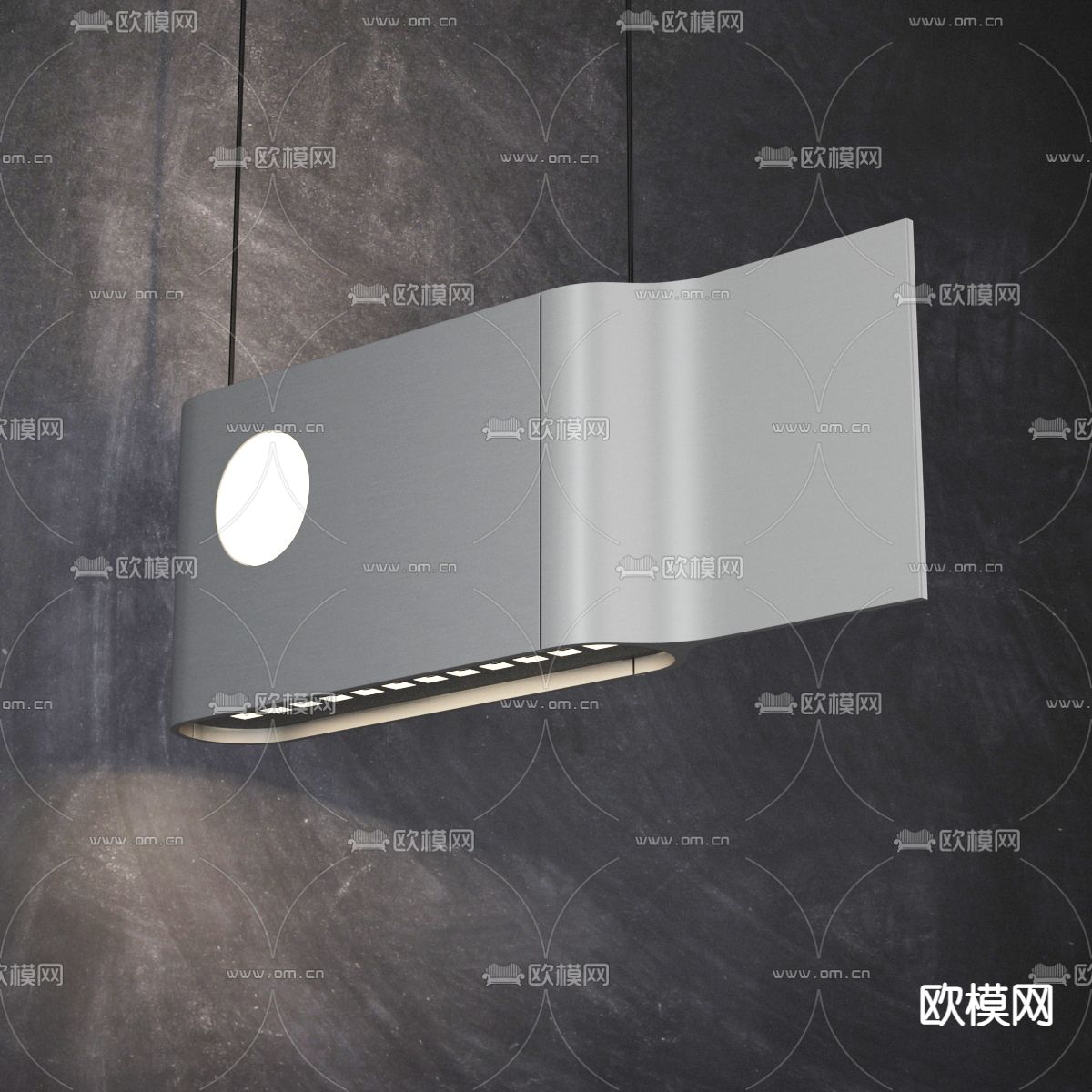 金属照明灯 吊灯3d模型下载_ID13009731_3dmax免费模型-欧模网