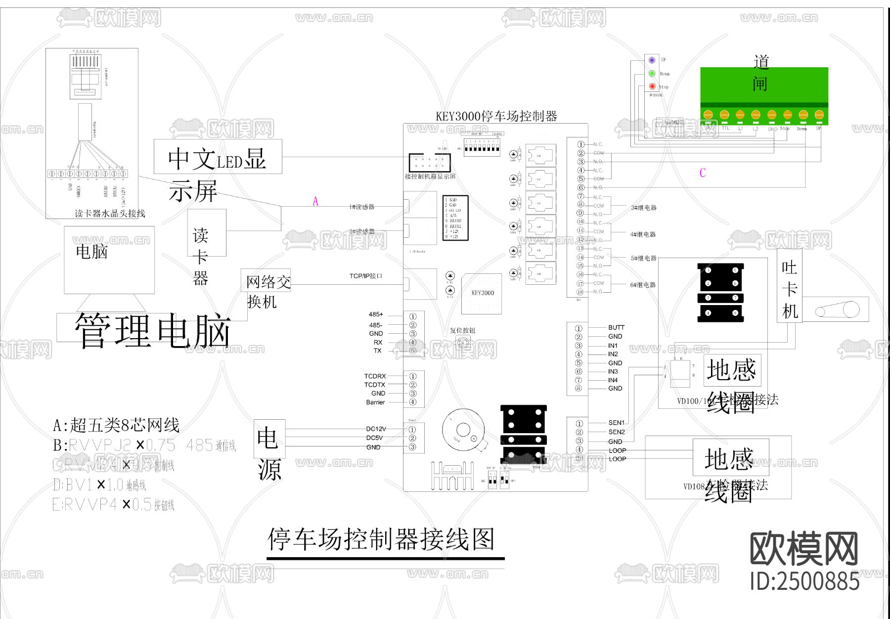 出入口CAD施工图下载（渲染图1）