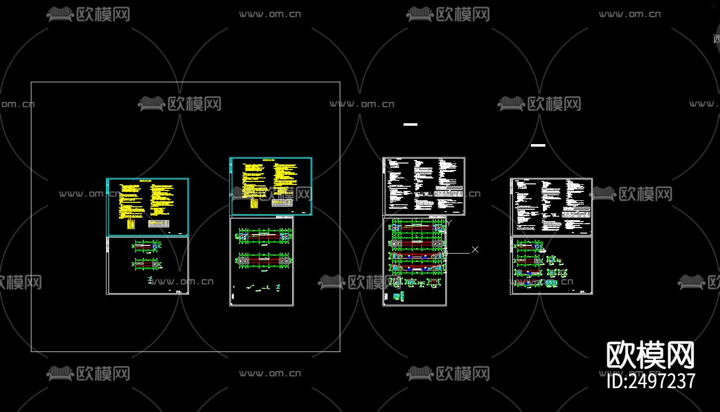 寰晟服饰有限公司大门给排水cad施工图下载（渲染图1）