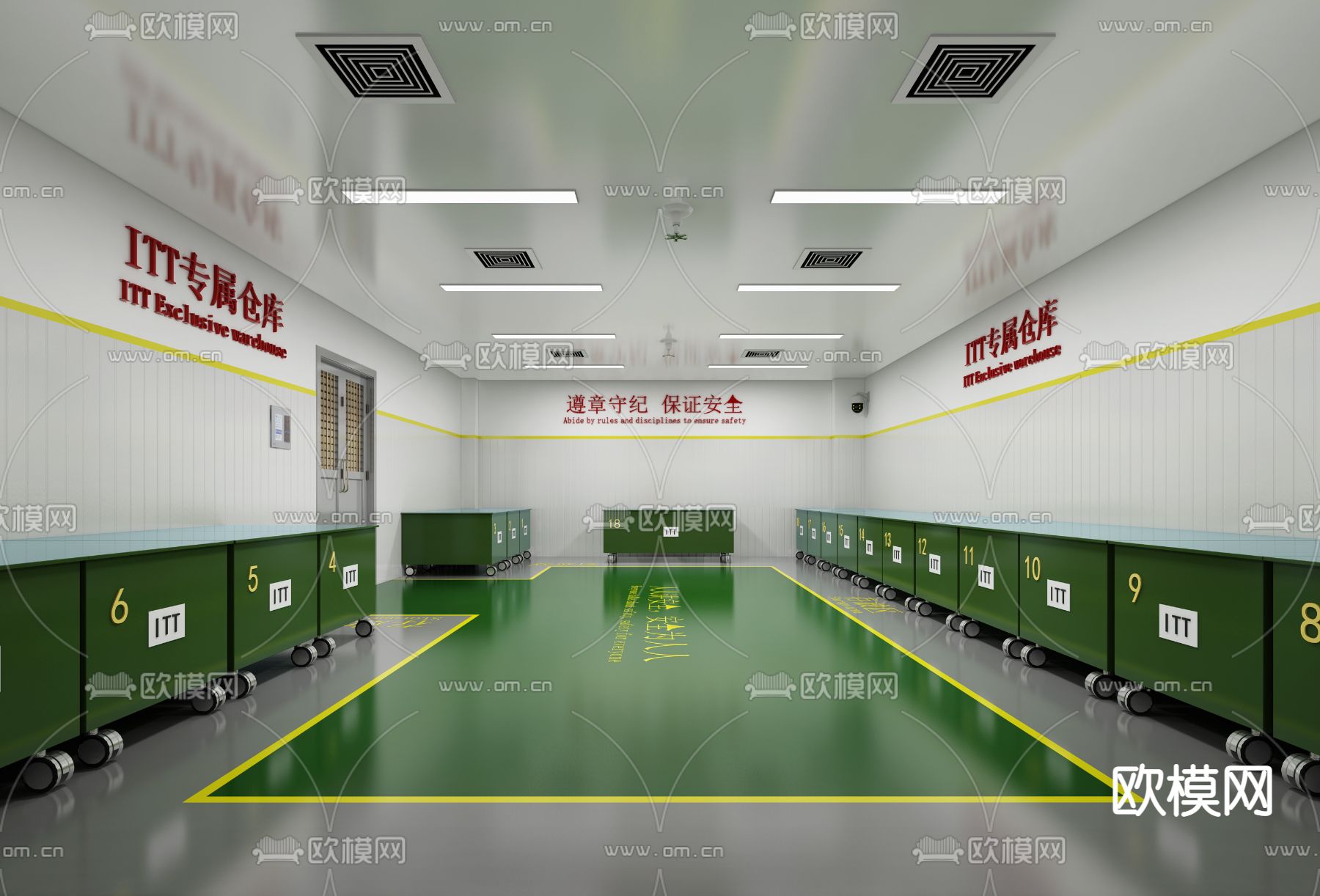 工厂仓库3d模型下载（渲染图1）