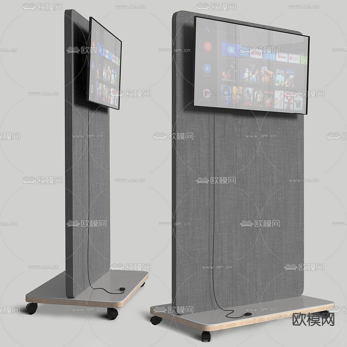 移动电视架su模型下载（渲染图1）