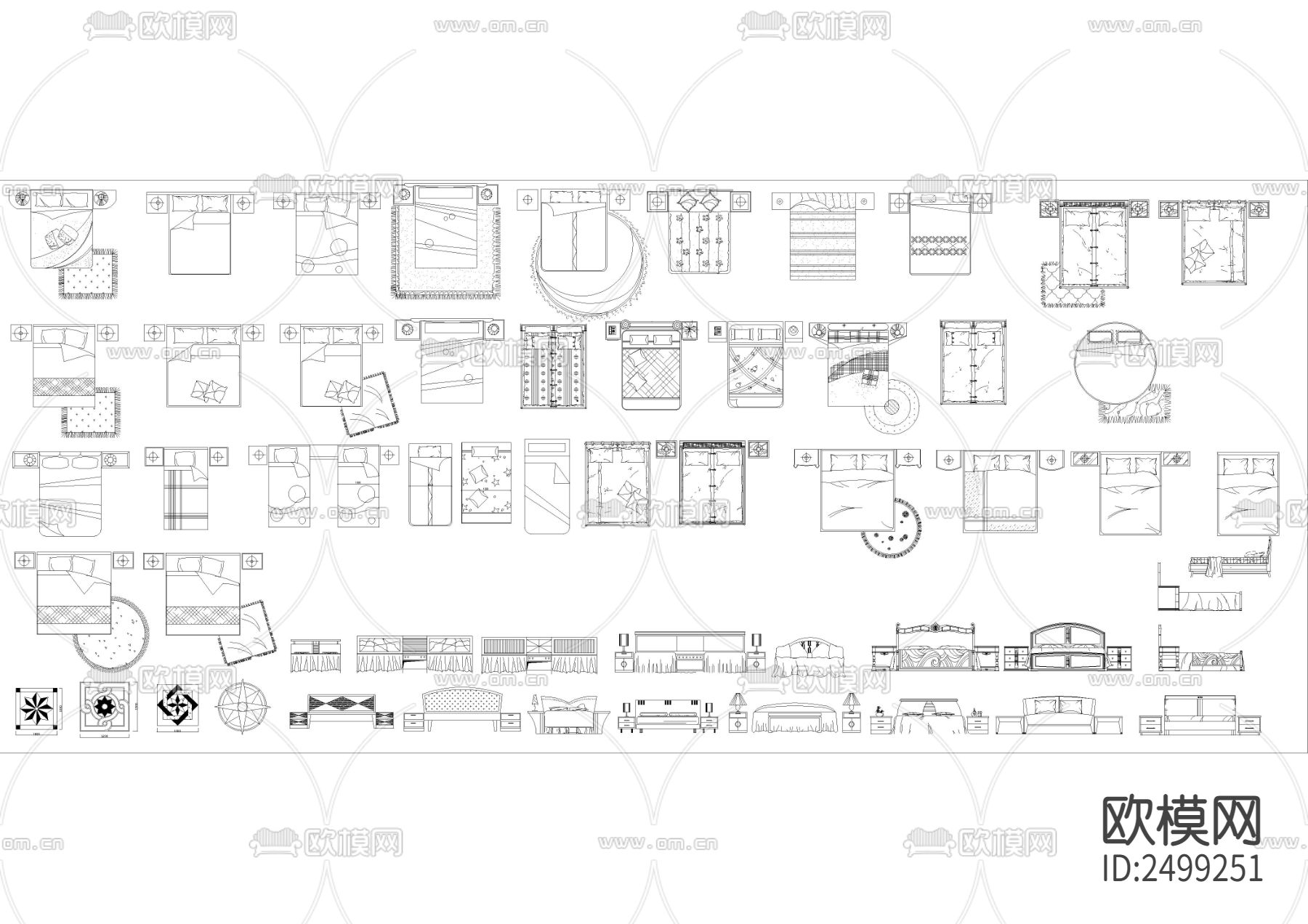 室内平面cad图库下载（渲染图3）