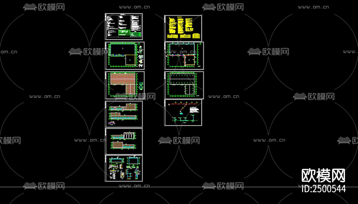 蟹洪米业有限公司周转库给排水设计CAD施工图下载（渲染图1）