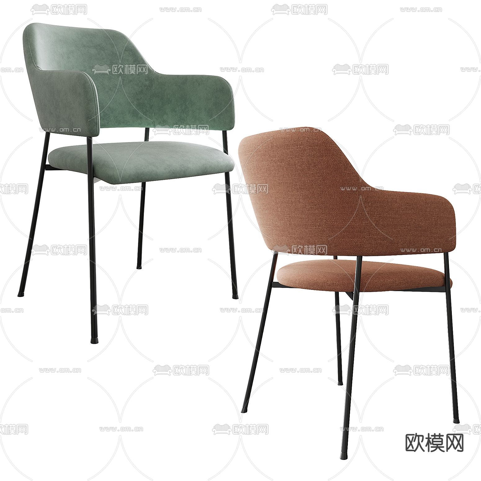 现代单椅su模型