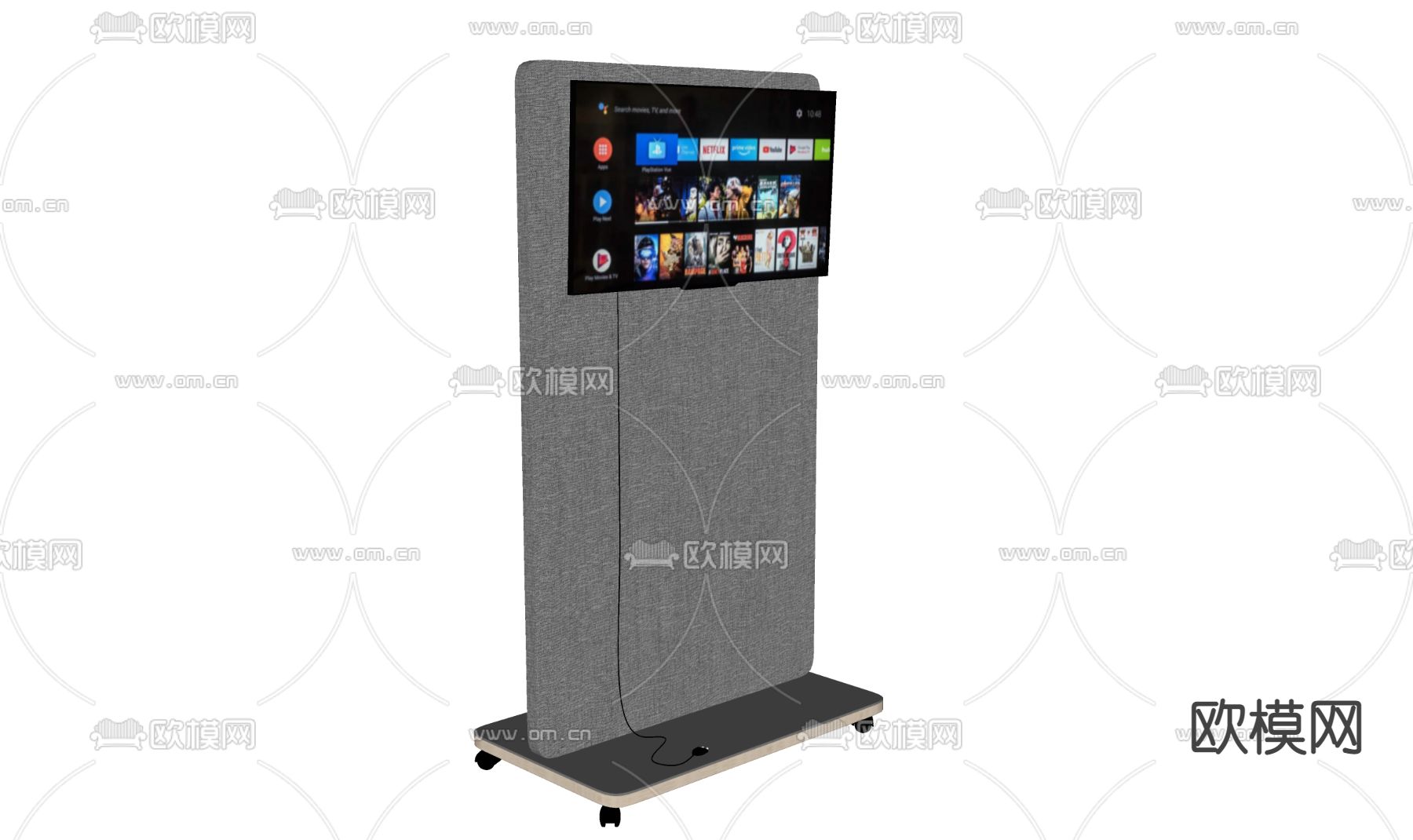 移动电视架su模型下载（渲染图2）