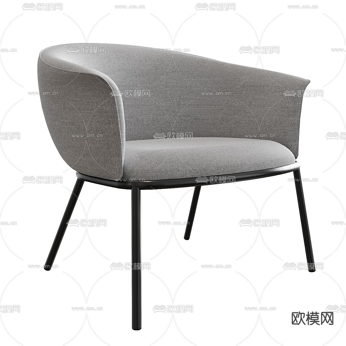 现代单椅su模型