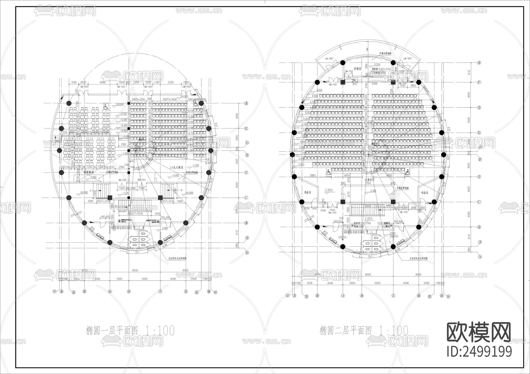 中学教学楼全套建筑cad施工图下载（渲染图7）