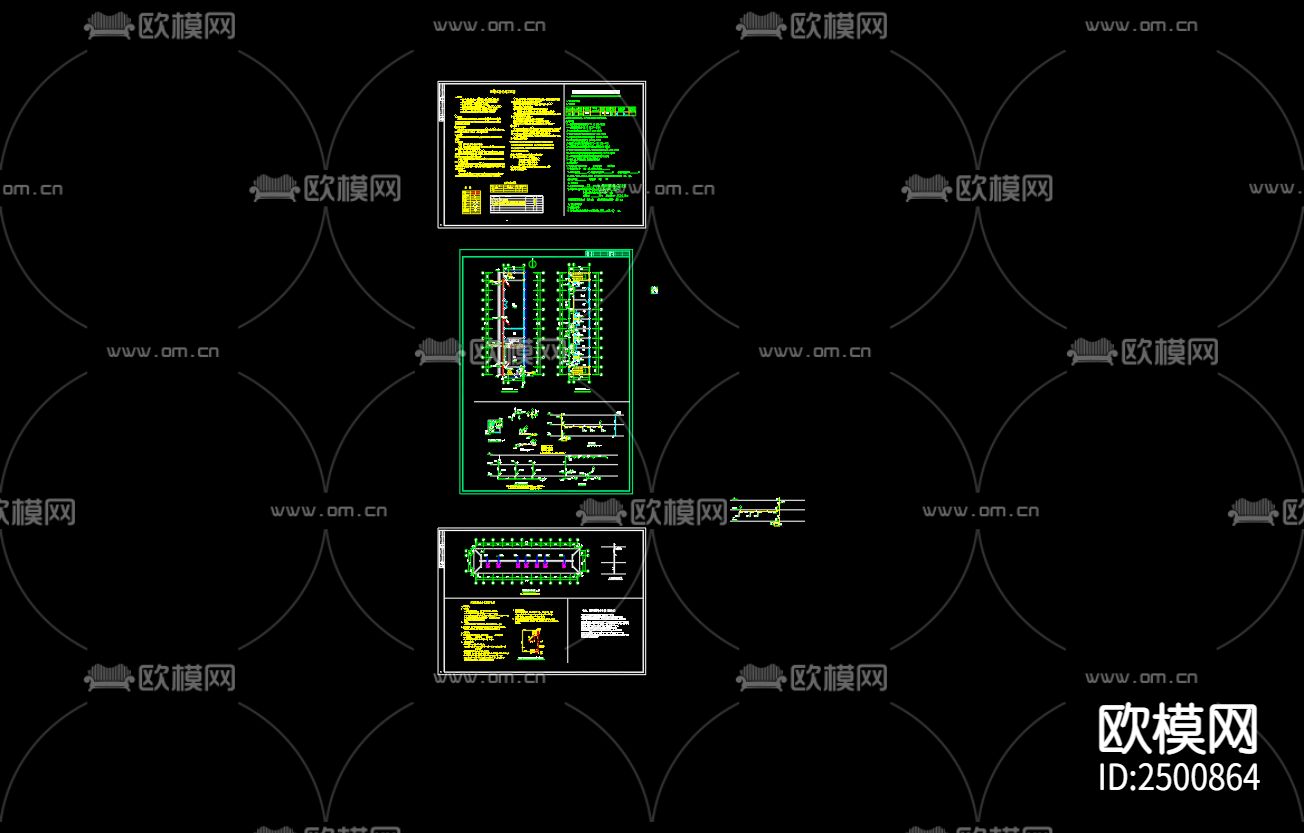 僧寮堂给排水系统设计CAD施工图下载（渲染图3）