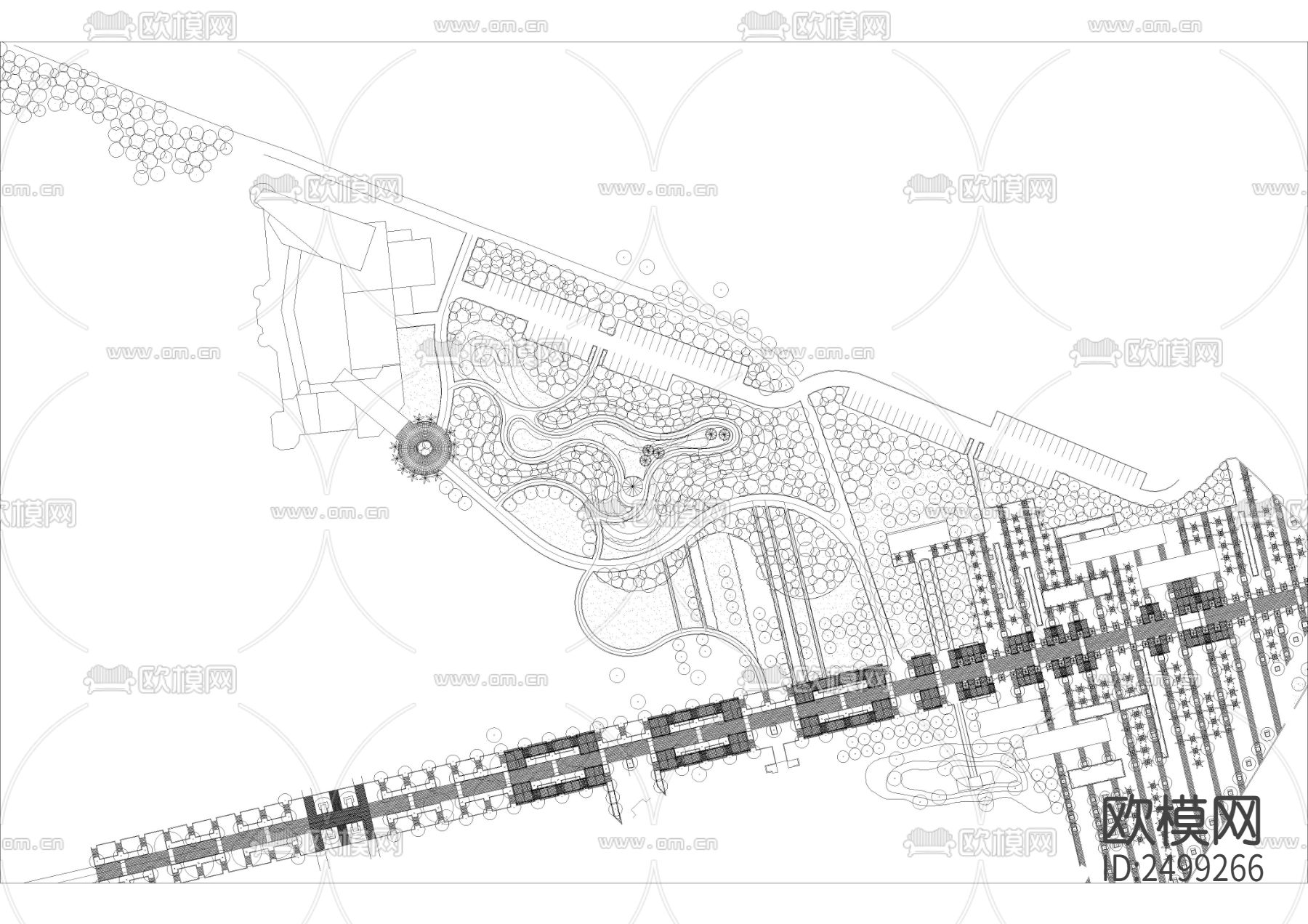 某公园景观cad施工图下载（渲染图2）