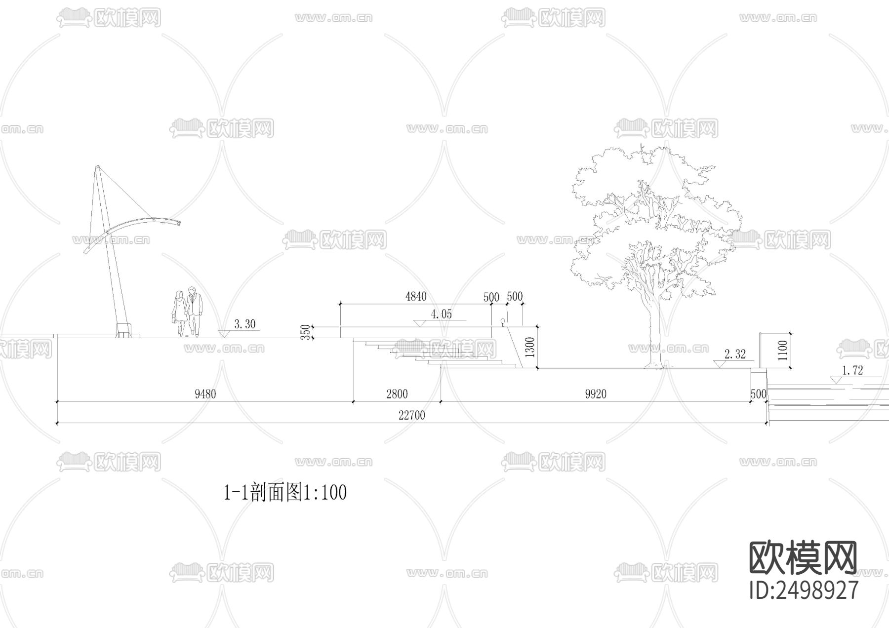 风帆景廊CAD节点大样下载（渲染图3）