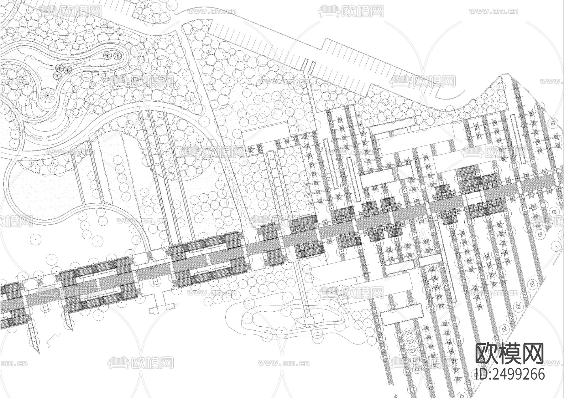 某公园景观cad施工图下载（渲染图3）