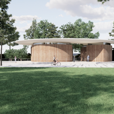  现代公共厕所su模型 