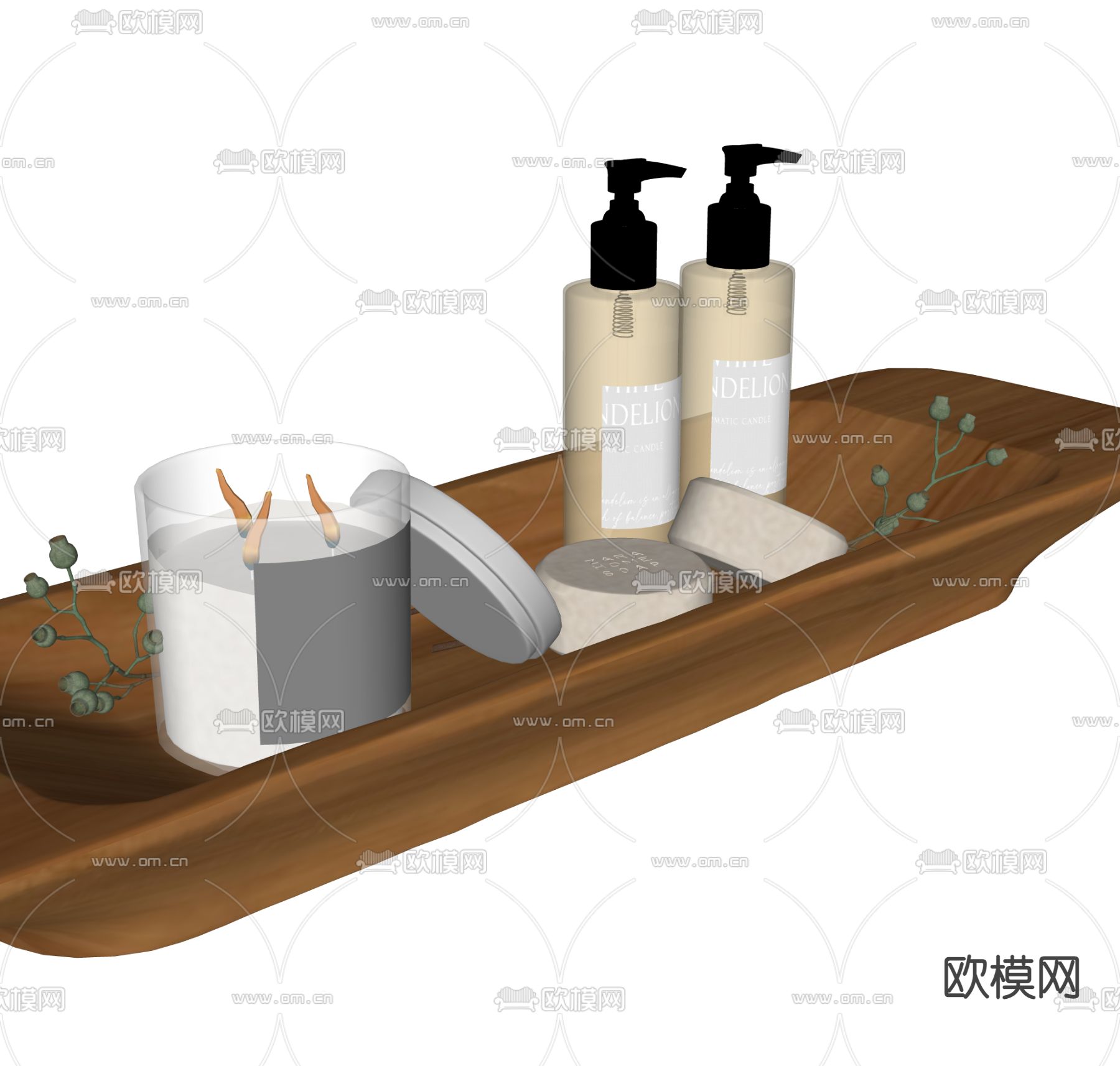 现代香薰 洗涤用品su模型