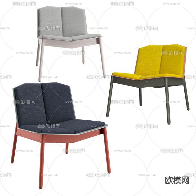 现代极简创意休闲椅免费3d模型下载_ID13012663_3dmax免费模型-欧模网