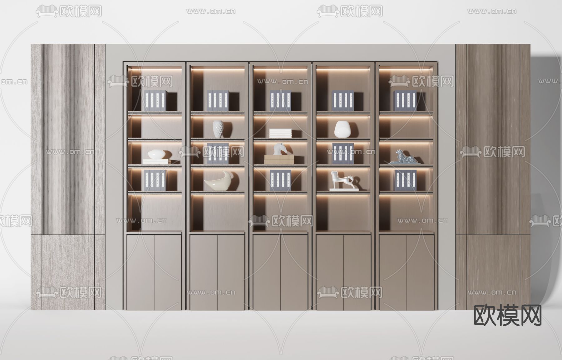 新中式装饰柜 储物柜3d模型下载