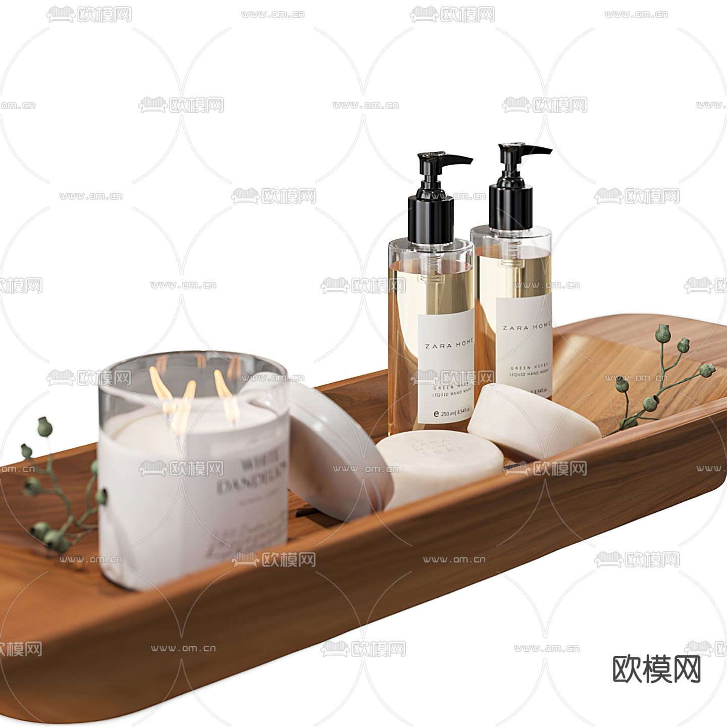 现代香薰 洗涤用品su模型