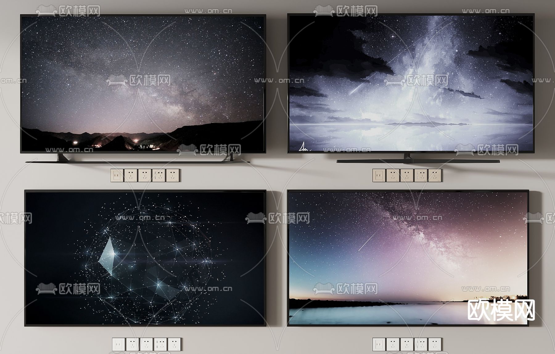 电视机3d模型下载