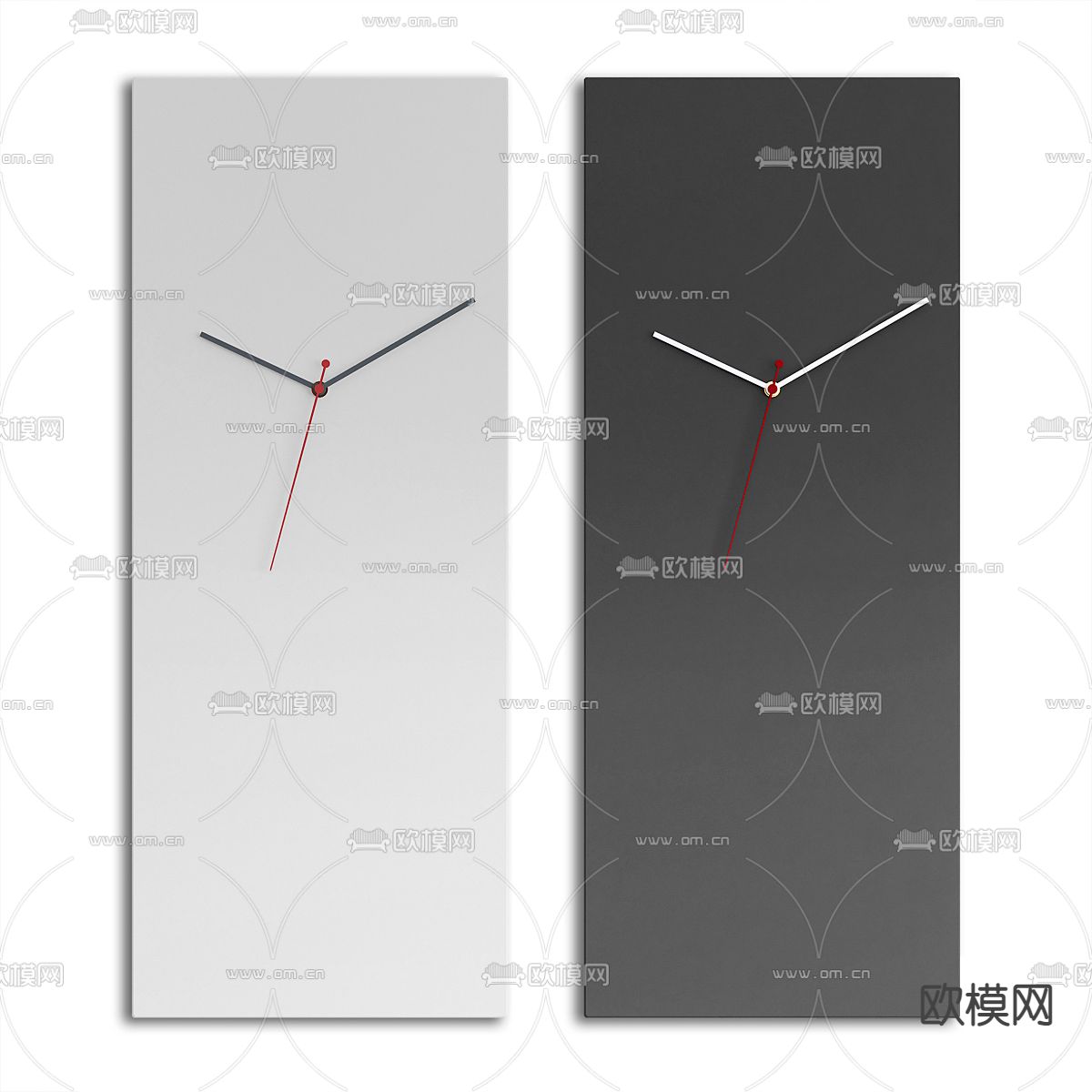 极简时钟 挂钟3d模型下载