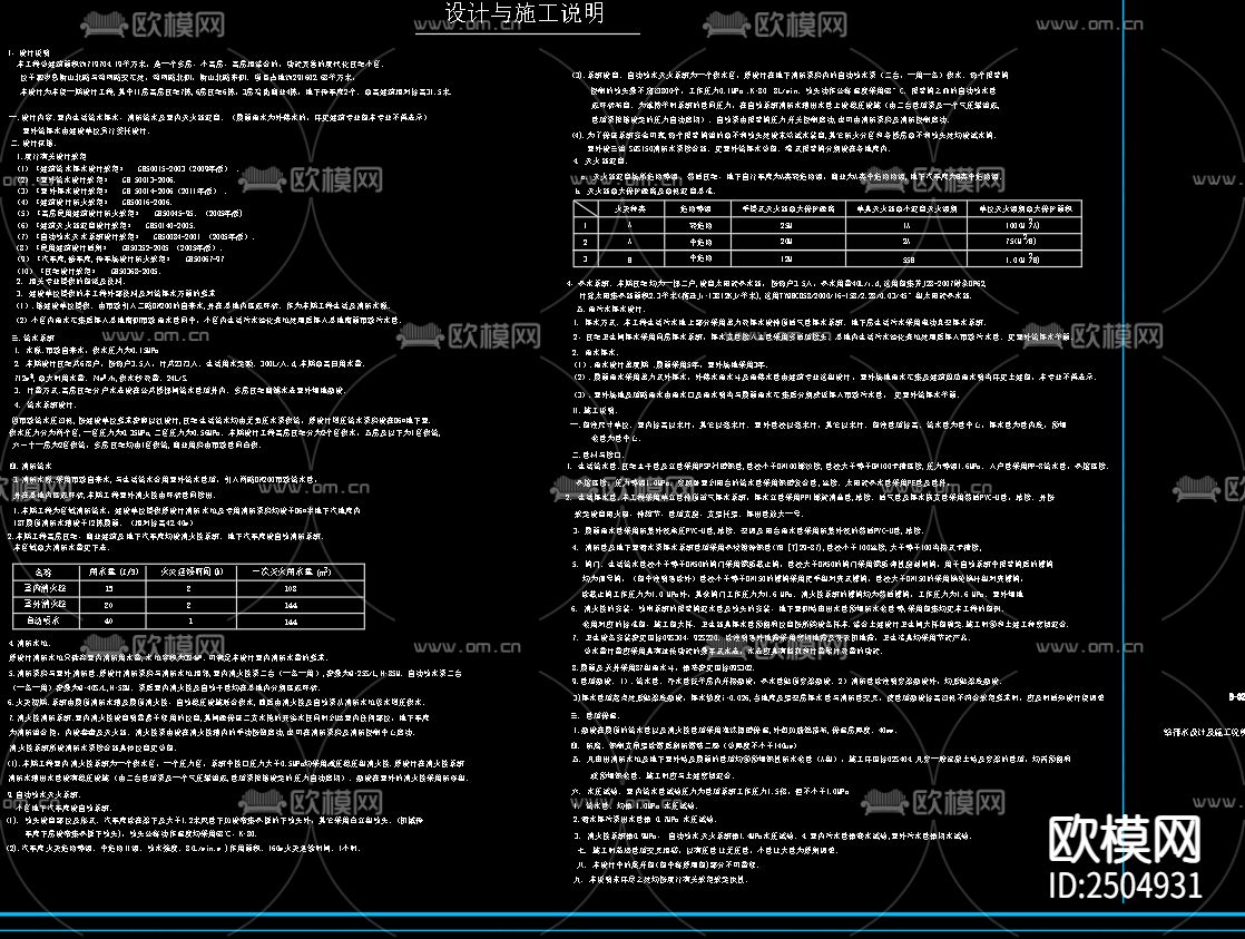泗洪县江南国际花园17号楼给排水CAD施工图下载（渲染图3）